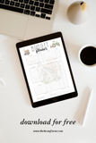 Farmhouse Budget Planner Printable | Cute Tractor Budget Sheet | Monthly Budget Tracker | Homestead Finance Planner | Instant Download