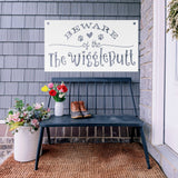Beware Of The Wigglebutts ~ Custom Porch Sign | Metal Porch Sign | Custom Gifts | Personalized Steel Sign