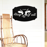 Hey Y'all ~ Metal Porch Sign | Personalized Metal Sign | Custom Porch