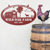Personalized Goat Farm Welcome Sign ~ Metal Porch Sign | Metal Gate Sign | Farm Entrance Sign | Metal Farmhouse | Goat Sign