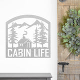 Cabin Life ~ Metal Porch Sign | Metal Gate Sign | Farm Entrance Sign | Metal Farmhouse