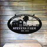 And So Together They Built A Life They Loved Farm Sign ~ Metal Porch Sign | Metal Gate Sign | Farm Entrance Sign | Metal Farmhouse