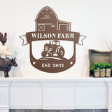 Farm Family Name Sign ~ Metal Porch Sign | Metal Gate Sign | Farm Entrance Sign | Metal Farmhouse
