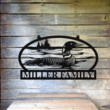 Duck Monogram Sign ~ Metal Porch Sign | Metal Gate Sign | Farm Entrance Sign | Metal Farmhouse