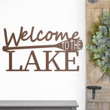 Welcome To The Lake Sign ~ Metal Porch Sign - Outdoor Sign - Front Door Sign - Metal Lake Sign - Lake House