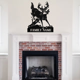 Buck Last Name Sign ~ Metal Porch Sign | Outdoor Sign | Front Door Sign | Metal Hunting Sign | Cabin Sign