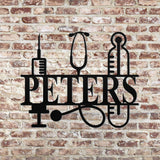 Nurse Custom Name Sign ~ Metal Porch Sign - Outdoor Sign - Personalized Metal Sign - Occupational Sign