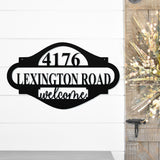 Custom Home Address Sign ~ Metal Porch Sign, House Number Sign, Metal Address Number Sign, Steel Address Plaque Sign, Home Number Sign