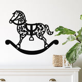 Rocking Horse Metal Sign ~ Metal Porch Sign, Metal Tree Sign, Front Door Metal Sign, Patio Sign, Metal Décor, Metal Art