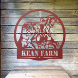 Custom Goat Farm Metal Sign ~ Metal Porch Sign | Metal Gate Sign | Farm Entrance Sign | Metal Farmhouse