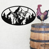 Highland Cow Farm Welcome Sign ~ Metal Porch Sign | Metal Gate Sign | Farm Entrance Sign | Metal Farmhouse
