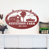 And So Together They Built A Life They Loved Monogram Sign ~ Metal Porch Sign | Metal Gate Sign | Farm Entrance Sign | Metal Farmhouse