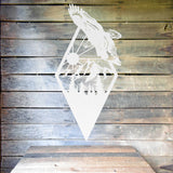 Eagle Flag Sign ~ Metal Porch Sign | Metal Gate Sign | Farm Entrance Sign | Metal Farmhouse