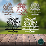 Welcome Family Tree Sign ~ Outdoor Metal Sign, Door Hanger Sign, Last Name Sign, Personalized Metal Sign, Gift For Couple, Porch Sign