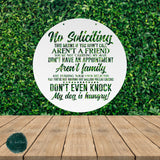 No Soliciting, My Dog Is Hungry ~ Outdoor Metal Sign, Unwelcome Sign, No Soliciting Sign, Not Welcome Sign, Funny Porch Sign, Metal Sign