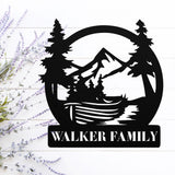 Lake Custom Name Sign ~ Metal Porch Sign - Outdoor Sign - Front Door Sign - Metal Lake Sign - Lake House