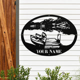 Lake Kayak Name Sign ~ Metal Porch Sign - Outdoor Sign - Front Door Sign - Metal Lake Sign - Lake House