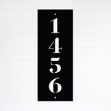 Vertical Home Address Sign ~ Metal Porch Sign, House Number Sign, Metal Address Number Sign, Steel Address Plaque Sign, Home Number Sign