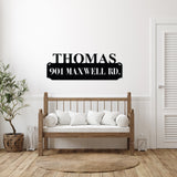 Custom Home Address Sign ~ Metal Porch Sign, House Number Sign, Metal Address Number Sign, Steel Address Plaque Sign, Home Number Sign