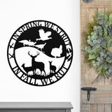 In Spring We Strut In Fall We Rut Metal Sign ~ Metal Porch Sign, Metal Tree Sign, Front Door Metal Sign, Patio Sign, Metal Décor, Metal Art