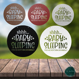 Shhh... Baby Is Sleeping Do Not Knock ~ Outdoor Metal Sign, Unwelcome Sign, No Soliciting Sign, Not Welcome Sign, Funny Porch Sign, Metal