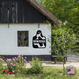 Personalized Cow Tag Sign ~ Metal Porch Sign | Metal Gate Sign | Farm Entrance Sign | Metal Farmhouse | Cow Sign | Highland Cow