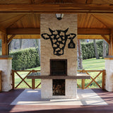 Cow Welcome Sign ~ Metal Porch Sign | Metal Gate Sign | Farm Entrance Sign | Metal Farmhouse | Cow Sign | Highland Cow