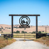 Happy Campers Custom Name Sign ~ Metal Porch Sign | Outdoor Sign | Front Door Sign | Metal Camper Sign | Camping Sign