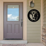 Custom Cow Family Sign ~ Metal Porch Sign | Metal Gate Sign | Farm Entrance Sign | Metal Farmhouse | Cow Farm Sign
