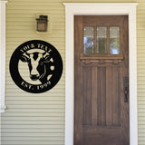 Custom Cow Family Sign ~ Metal Porch Sign | Metal Gate Sign | Farm Entrance Sign | Metal Farmhouse | Cow Farm Sign
