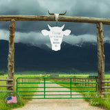 Home Is Where The Herd Is Sign ~ Metal Porch Sign | Metal Gate Sign | Farm Entrance Sign | Metal Farmhouse | Cow Farm Sign