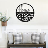 Home Is Where The Herd Is Sign ~ Metal Porch Sign | Metal Gate Sign | Farm Entrance Sign | Metal Farmhouse | Cow Farm Sign