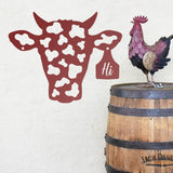 Cow Welcome Sign ~ Metal Porch Sign | Metal Gate Sign | Farm Entrance Sign | Metal Farmhouse | Cow Sign | Highland Cow