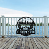 Metal Outdoor Sign | Custom Campfire Sign | Camper Decor | Personalized Camping Gifts Fire Pit Sign Outdoor Decor Cabin Sign | Campsite Sign
