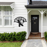 Welcome Cowboy Sign ~ Metal Porch Sign | Metal Gate Sign | Farm Entrance Sign | Metal Farmhouse | Western Door Hanger | Western Welcome Sign