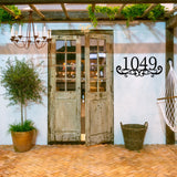 House Number Sign ~Outdoor Metal Sign, Door Hanger Sign, Home Address Sign, Wedding Gift, Personalized Metal Sign, Gift For Couple, Address