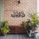 House Number Sign ~Outdoor Metal Sign, Door Hanger Sign, Home Address Sign, Wedding Gift, Personalized Metal Sign, Gift For Couple, Address