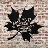 Fall Breeze Autumn Leave Steel Sign ~ Metal Porch Sign | Metal Autumn Sign | Fall Metal Sign | Metal Fall Sign | Fall Sign | Fall Porch Sign