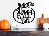 Happy Fall Y'all Steel Sign ~ Metal Porch Sign, Fall Door Hanger, Fall Metal Sign, Metal Fall Sign, Fall Sign, Fall Porch Sign, Autumn