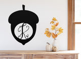 Acorn Monogram Sign ~ Metal Porch Sign, Fall Door Hanger, Fall Metal Sign, Metal Fall Sign, Fall Sign, Fall Porch Sign, Custom Autumn