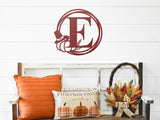 Pilgrim Thanksgiving Name Sign, Metal Porch Sign, Fall Door Hanger, Fall Metal Sign, Metal Fall Sign, Fall Sign, Porch Sign, Custom Sign