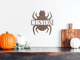 Spooky Spider Monogram Sign, Metal Porch Sign, Fall Door Hanger, Fall Metal Sign, Metal Fall Sign, Fall Sign, Porch Sign, Halloween Sign