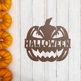 Halloween Pumpkin Sign, Metal Porch Sign, Fall Door Hanger, Fall Metal Sign, Metal Fall Sign, Fall Sign, Porch Sign, Halloween Porch Sign