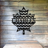 Leaf Family Name Sign, Metal Porch Sign, Fall Door Hanger, Fall Metal Sign, Metal Fall Sign, Fall Sign, Porch Sign, Thanksgiving Porch