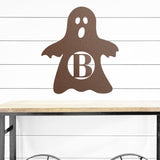 Ghost Monogram Sign ~ Metal Porch Sign, Fall Door Hanger, Fall Metal Sign, Metal Fall Sign, Fall Sign, Fall Porch Sign, Custom Autumn