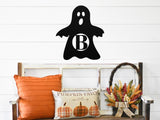 Ghost Monogram Sign ~ Metal Porch Sign, Fall Door Hanger, Fall Metal Sign, Metal Fall Sign, Fall Sign, Fall Porch Sign, Custom Autumn