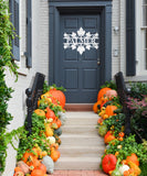 Fall Leaf Last Name Sign, Metal Porch Sign, Fall Door Hanger, Fall Metal Sign, Metal Fall Sign, Fall Sign, Porch Sign, Custom Fall Sign