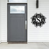 Jack-O-Lantern Monogram Sign, Metal Porch Sign, Fall Door Hanger, Fall Metal Sign, Metal Fall Sign, Fall Sign, Porch Sign, Custom Fall Sign