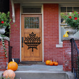 Leaf Family Name Sign, Metal Porch Sign, Fall Door Hanger, Fall Metal Sign, Metal Fall Sign, Fall Sign, Porch Sign, Thanksgiving Porch