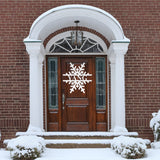 Custom Snowflake Last Name Sign ~ Christmas Door Hanger, Personalized Christmas Décor, Custom Winter Porch Sign, Metal Christmas Sign